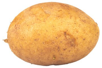 potatoes isolated on white background piece