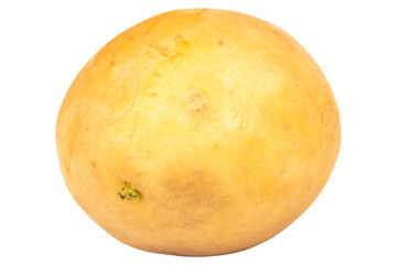 potatoes isolated on white background piece