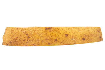 Sliced ​​potatoes isolated on white background piece