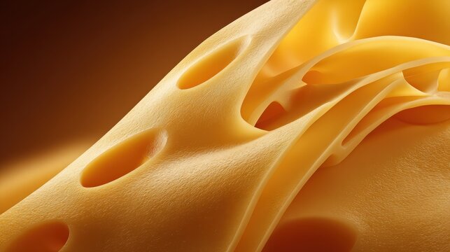 Exquisite Cheese Delight: A close-up shot that spotlights a stack of appetizing slices, showcasing intricate details, textures and appealing appearance.
