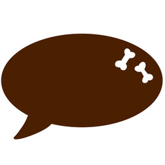 Bone speech bubble brown simple illustration
骨 吹き出し 茶色 シンプル イラスト