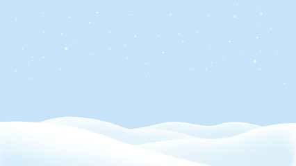 Baby blue snow background for Christmas