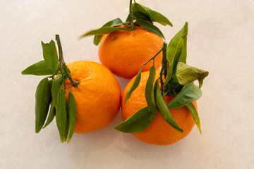 Orangen isoliert auf weissem Hintergund