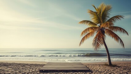palm tree on the beach