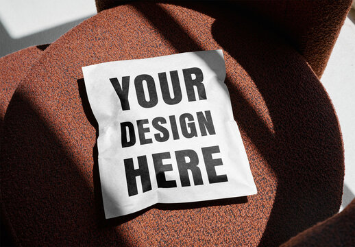 Mockup Of Horizontal Customized Poly Mailer Bag