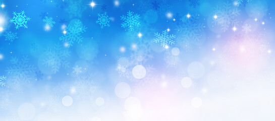 Bright Winter frosty Snow Banner