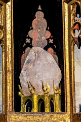 Interior of the Abbey of Saint-Savin near Argeles-Gazost, in the French Pyrenees, France