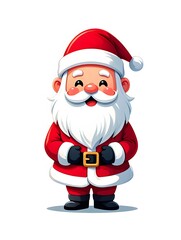 Obraz premium Smiling Santa Claus Cartoon Character