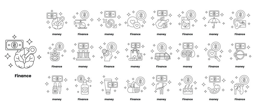 A collection of abstract symbols