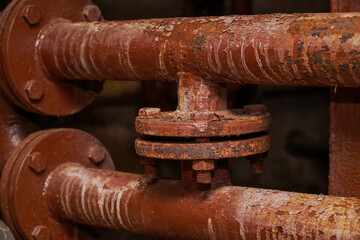 Flanged connection on water supply