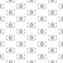 Image coming soon seamless pattern isolated on white background