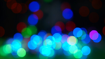Christmas lights sparkle bokeh photo