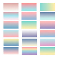 Naklejka premium Single vector Pack of smooth pastel gradients perfect for UI, web, prints, and branding, light, backdrop, line, colors, template, business, decoration, web, header, bright, wave, card, website