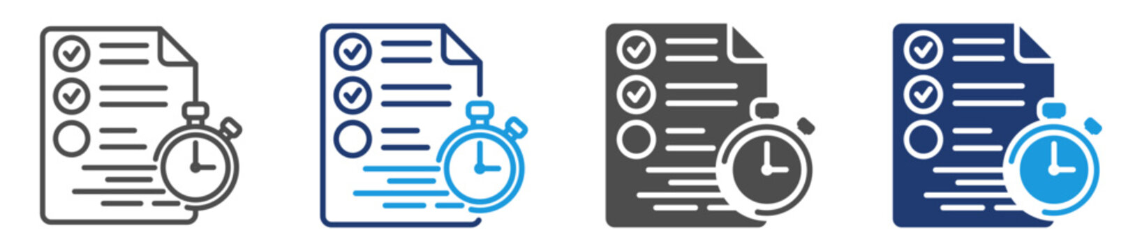 quick assignments icon sheet with multiple style