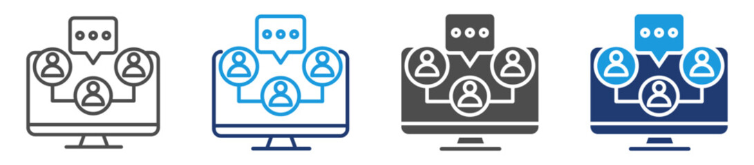 interactive group icon sheet with multiple style