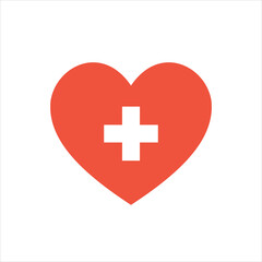 Medical Heart Care Flat Icon
