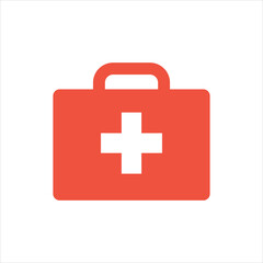 First Aid Medical Kit Flat Icon