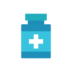Medicine Bottle Flat Icon
