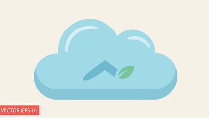 Cloud storage concept illustrating eco-friendly digital data management advancements innovation