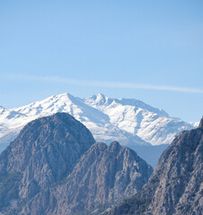 Fototapeta premium snow covered mountains