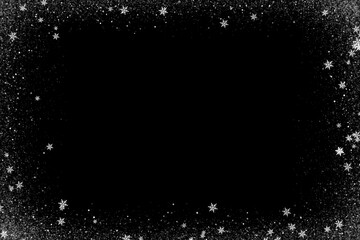 A beautiful Christmas snow background featuring soft falling snowflakes and a festive winter...