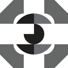 Abstract Geometric Technology Logo Design