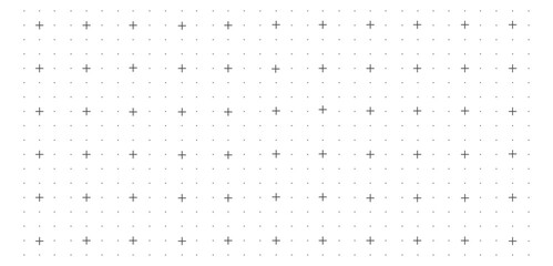 Seamless square grid texture vector with crosses and lines, blank graph paper pattern for technology, drawing, architecture drafts, notebooks, backgrounds, and design projects.