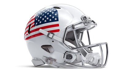 Fototapeta premium american football helmet mockup isolated on the white background 