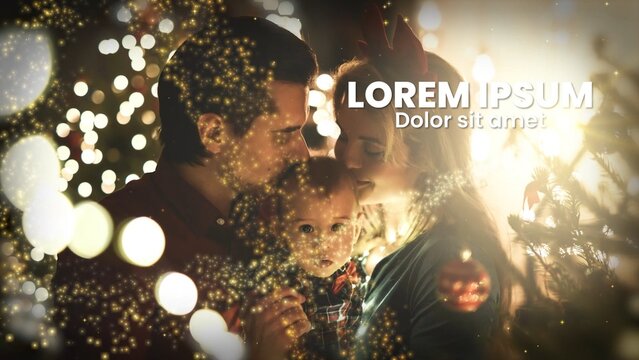 Festive New Year Glitter Sparkle Particles Slideshow