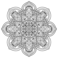 Abstract mandala art pattern design
