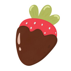 strawberry with chocolate
