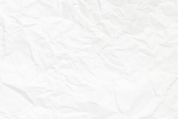 Obraz premium Crumpled white paper texture background design element Close-up of crumpled white paper. A textured surface of wrinkled paper Crinkled white paper texture PNG Plain white paper texture background.