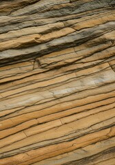 Layered geological composite featuring rough textured surfaces of natural sedimentary rock strata, combining limestone and sandstone materials, rock, aggregate, grain