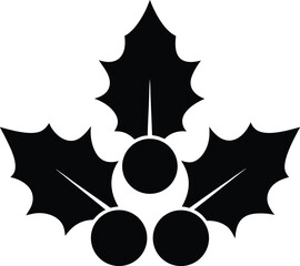 Holly Berries and Leaves Icon