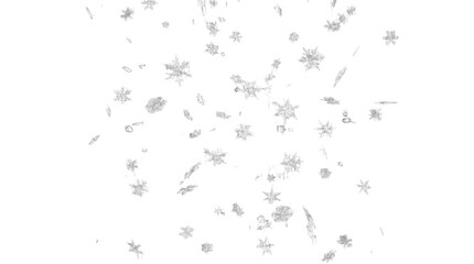 Falling Snowflakes, Winter Season, Outdoor Environment, Close-up View, Seasonal Nature Concept for Holiday and Weather SEO