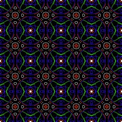 Psychedelic Neon Geometric Seamless Pattern Texture Digital Art