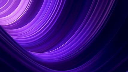 Flowing purple light trails sweeping across dark space with smooth motion and layered depth creating a refined abstract visual composition - Powered by Adobe