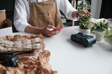 startup SME owner sells mini plants to encourage eco-friendly decor and care