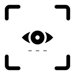 eye scan glyph icon