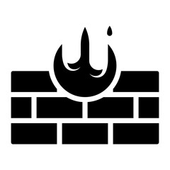 firewall protection glyph icon
