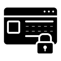 secure website glyph icon