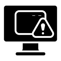 software bug glyph icon