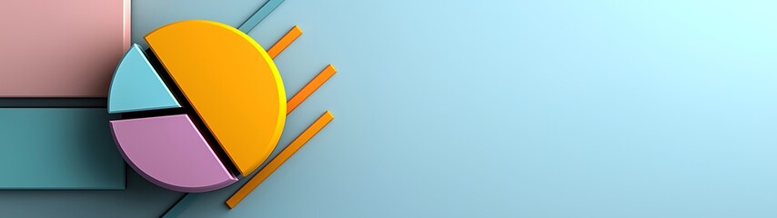 Colorful 3D Chart Design for Business Presentations and Reports