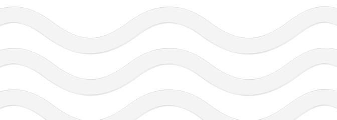White Wavy Lines Pattern, Abstract 3D Glass Waves on Transparent Background
Keywords: