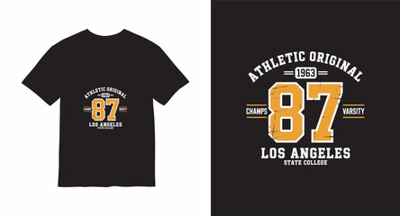 Varsity style vector t-shirt design