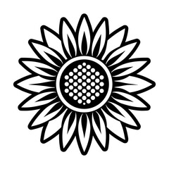 Glyph Style Sunflower Icons 
