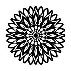 Glyph Style Sunflower Symbols 
