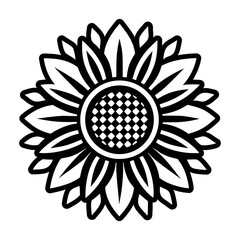 Glyph Style Sunflower Symbols 
