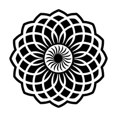 Glyph Style Sunflower Logos 
