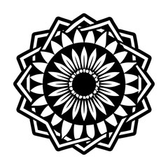 Glyph Style Sunflower Logos 
